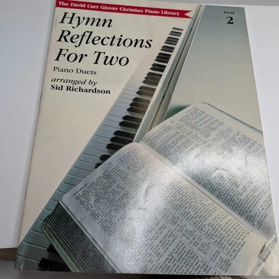 Hymn Reflections For Two Piano Duets Sheet Music Book Sid Richardson Level 2 F2 - Image 1 of 4