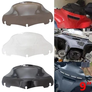 9" Windscreen Windshield For Harley Electra Street Glide Touring Bike 2014-17* - Picture 1 of 6