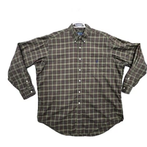 Polo Ralph Lauren Shirt Mens XXL Check Plaid Long Sleeve Button Down Classic Fit - Picture 1 of 17