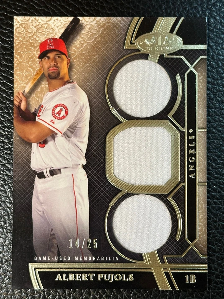 2015 Topps Tier One Albert Pujols /25 Game Used Jersey  - Image 1 of 2
