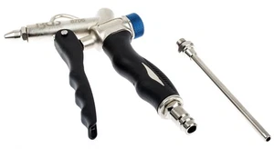 2-Wege Druckluft Werkzeug Ausblaspistole Ausblasdüse lang LKW Mengenregler - Bild 1 von 8
