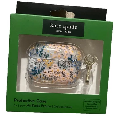 Kate Spade NY AIRPODS PRO CASE (1ST / 2ND GEN) in Multi-Floral Rose NEW - Image 1 of 3