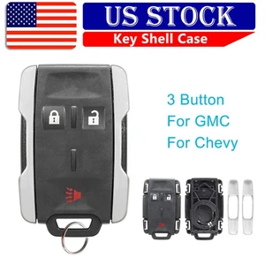 For 2014 2015 2016 2017 2018 GMC Sierra 1500 2500 Remote Key Fob Shell 3 Button - Picture 1 of 7