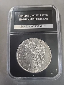 1881-S Morgan Silver Dollar - original unzirkuliert - 90% SILBER MG-5437SF0004 - Bild 1 von 4