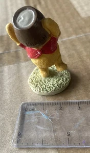Winnie The Pooh Miniature Collection-Pooh with Hunny pot stuck on his head - Picture 1 of 8