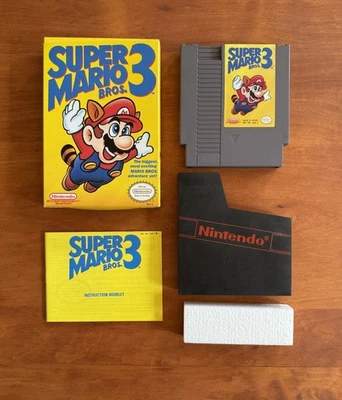 Super Mario Bros 3 (Nintendo NES) Excellent Condition CIB Complete HIGH GRADE - Image 1 of 4