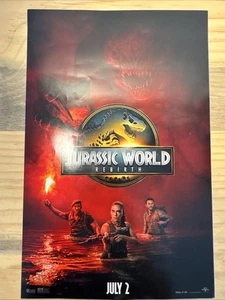 2025 Jurassic World Wiedergeburt Regal Kino Filmplakat 11 x 17 Scarlett Johansson - Bild 1 von 6