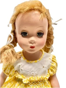 Madame Alexander Maggie Face Hard Plastic 14” Doll 1951 Yellow Dress SWEET! - Picture 1 of 11