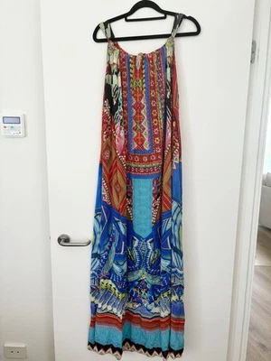 Camilla Silk Long Drawstring Dress Kaftan one Size 8 - 16 - Image 1 of 4