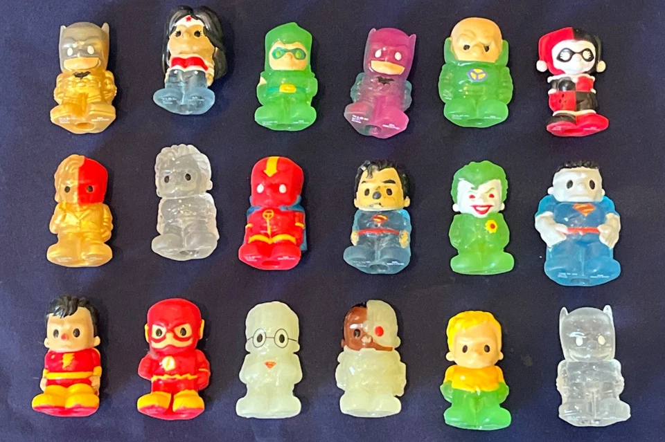 Ooshies DC Lot Of 18 Figures Pencil Topper Gold Batman Joker Flash Superman 🎆 - Image 1 of 1