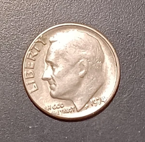 Colección de monedas de diez centavos Roosevelt 1974 de Estados Unidos sin marca de ceca (#1) - Imagen 1 de 2