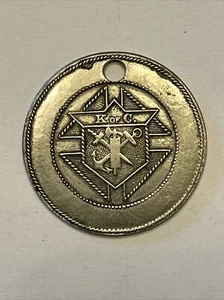 Original Antique Knights of Columbus DOG TAX TAG Round "K of C" Medal Medallion - Picture 1 of 7
