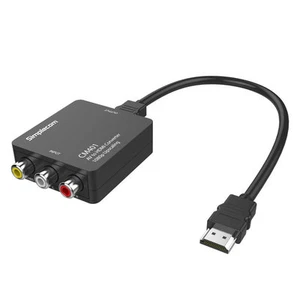 Composite AV CVBS 3RCA to HDMI Video Converter Adapter Cable 1080p Upscaling - Picture 1 of 1