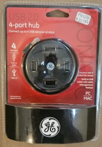 GE 4 Port USB 2.0 Hub Splitter Multi Adapter for PC or MAC - Picture 1 of 2