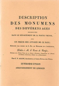 MONUMENTS des DIFFERENTS AGES + ALLOU + HAUTE-VIENNE - Picture 1 of 2