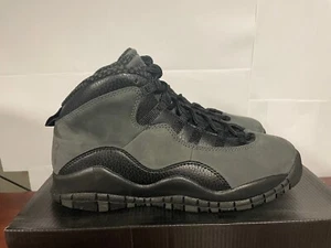 Nike Air Jordan 10 Retro BG Dark Shadow RED/BLACK 310806 002 GS NEW KIDS - Picture 1 of 3