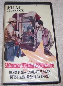 The Tin Star VHS Video Henry Fonda Anthony Perkins Betsy Palmer Neville Brand - Picture 1 of 2