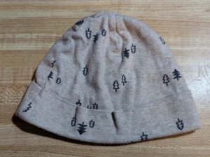 Gerber Baby Boy Size 0-6 Months 100 Percent Cotton Beige Trees Crib Cap - Picture 1 of 1