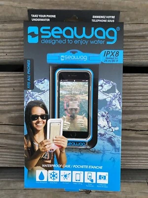 New SEAWAG B1X Waterproof Phone Case Black Fits All Phones IPX8 & Neck Strap - Image 1 of 3