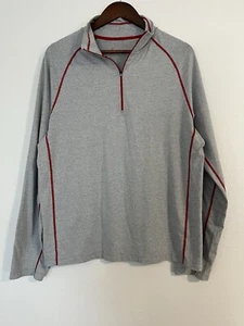 Cloudveil Shirt Men’s L Large Gray 1/4 Zip Base Layer Cotton Blend Long Sleeve - Picture 1 of 7