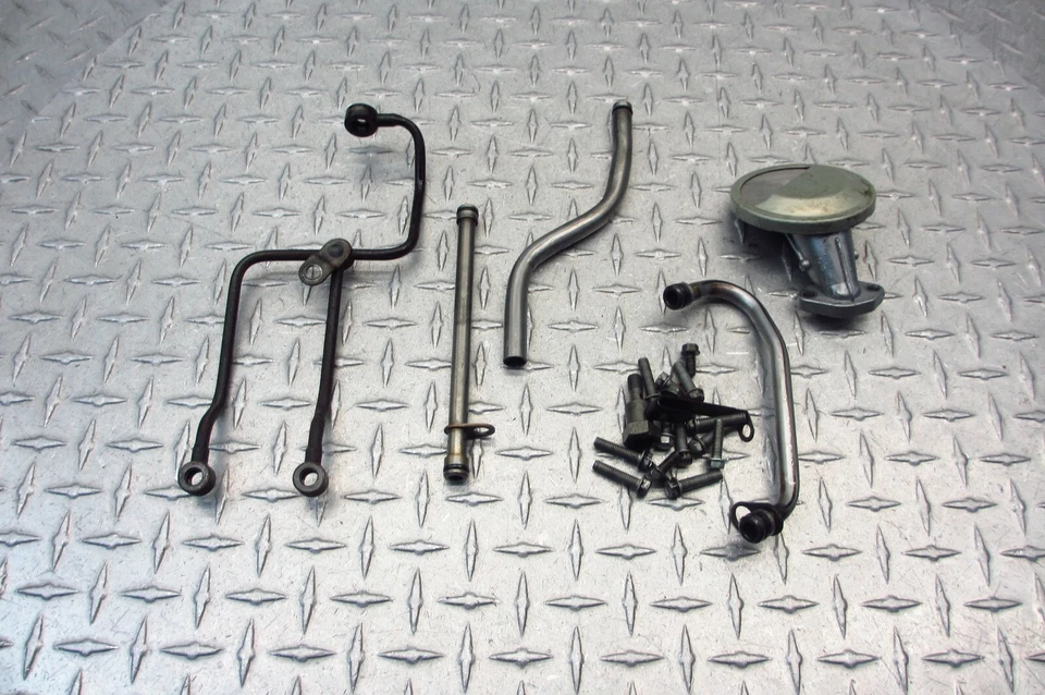 Kawasaki EX500R Ninja 500R 2005 97-09 OEM aceite fluido tubos de refrigeración cárter lote Foto 1 de 4