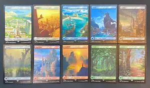 MTG - Full Art Land Set (#101-110) - NM - Assassin's Creed - Picture 1 of 6