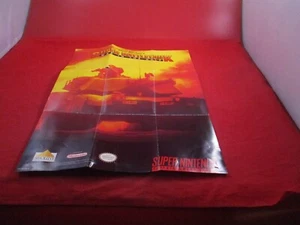 Super Battletank Super Nintendo SNES Foldable Promo Poster Insert ONLY #P - Picture 1 of 7