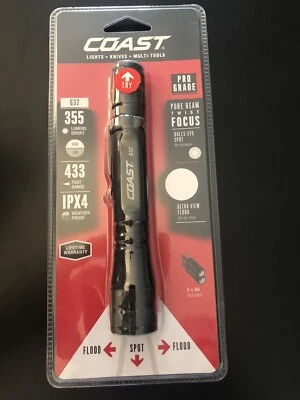 Luz LED Coast 355 Lúmenes Pure Beam Focus G32 433 ft "ENVÍO GRATUITO" Foto 1 de 3