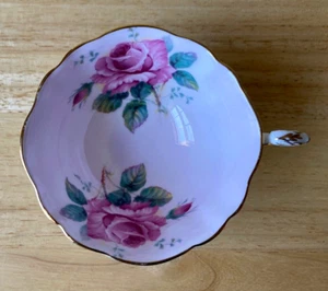 PARAGON CHINA Pink Cabbage Roses on Pink Center Cup - No Saucer - England - VGUC - Picture 1 of 6