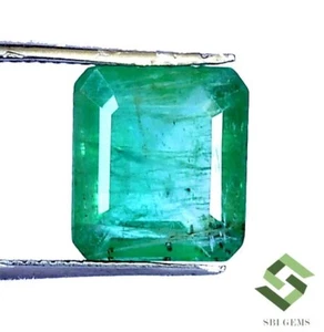 8.75x8 mm Natural Emerald Octagon Cut 2.44 CTS Untreated Loose Certified Gems - Picture 1 of 6