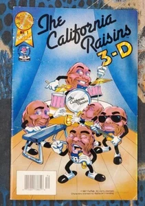 Cómics de The California Raisins 3D # 1 1987 Blackthorne Publishing 1336 - Imagen 1 de 2