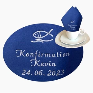 40 Servietten Konfirmation Jugendweihe Kommunion Lebenswende Tischdeko bedruckt - Bild 1 von 14