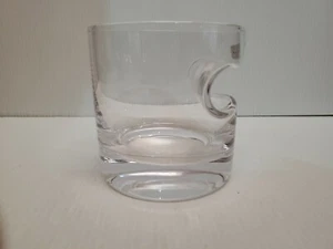 Crystal Shannon Heavy Rocks Glass With Cigar Holder Pre-owned - Picture 1 of 12