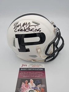 MINI CASCO FIRMADO BILLY BOB THORNTON LUCES DEL VIERNES POR LA NOCHE JSA - Imagen 1 de 4