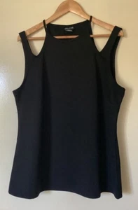 WOMENS CITY CHIC BLACK TOP SIZE M/18 - Picture 1 of 5