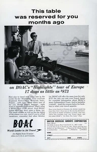 1961 BOAC British Overseas Airways Corp PRINT AD Unique Gift Idea (1660) - Picture 1 of 1