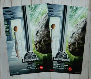 (2) Jurassic World Filmplakat Promo Original Claire Indominus Rex 11x17 2015 - Bild 1 von 1