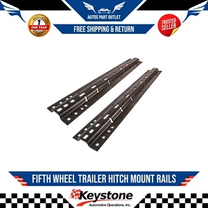Fifth Wheel Trailer Hitch Mount Rails Kit For 1973-25 Chevrolet GMC Nissan Dodge - Picture 1 of 2