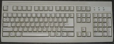 Mitsumi KFKEA4XA Computer Keyboard PS/2 Interface//FCC ID: CMYKFK7741 - Image 1 of 4