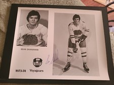 1972 AHL NOVA SCOTIA VOYAGEURS HOCKEY PHOTO SEAN SHANAHAN NHL HALIFAX AUTOGRAPH 