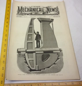 Riveting machines mills Columbia Bicycles Mechanical News Oct 15 1885 New York - Imagen 1 de 10