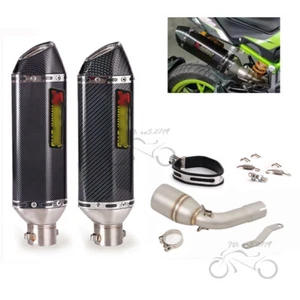 For Benelli TNT 135 125 2017-2023 Slip on Muffler Exhaust Mid Tail Pipe System - Picture 1 of 12