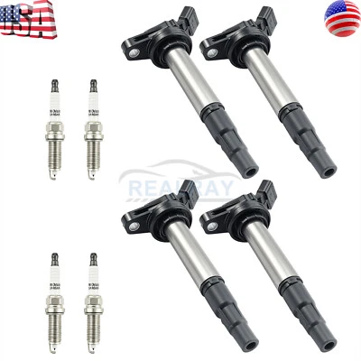 4pcs Ignition Coil & 4pcs Spark Plug For 2011-2017 Lexus CT200h 1.8L L4 UF596 - Image 1 of 4