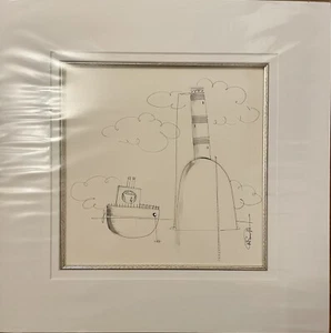 Angela Smyth Original ‘Gone Fishing’, Pen And Ink Drawing - Picture 1 of 4