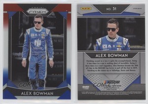 2019 Panini Prizm Red White & Blue Prizm Alex Bowman #31