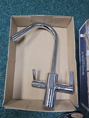 Bristan Cashew Kitchen Sink Mixer Tap Double Lever  ELChrome ACCESSORIES (FAULTY - Image 1 of 4