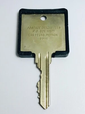 Llave vintage para habitación de hotel y casino Desert Inn Las Vegas NV #3916 latón original de EE. UU. Foto 1 de 2