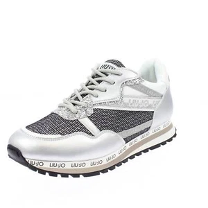 Liu Jo Girl Wonder 8 - Sneakers Glitter In Sintetico Argento - Taglia 35 [23.3cm - Foto 1 di 3