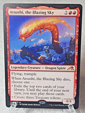 MTG Atsushi, the Blazing Sky Kamigawa: Neon Dynasty Magic Card #134 Mythic NM