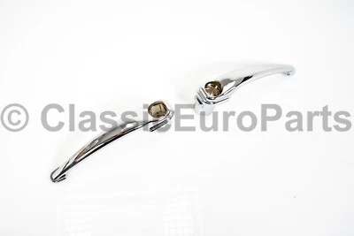 Chrome plated outer door handle pair without locks for Porsche 356 /B 1959-1963 - Image 1 of 4
